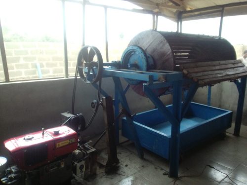 Mechanical Peeler Ready to be Loaded with Cassava Roots